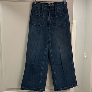 Women's Pont Sur J.Crew Blue Jeans - cropped flare size 24